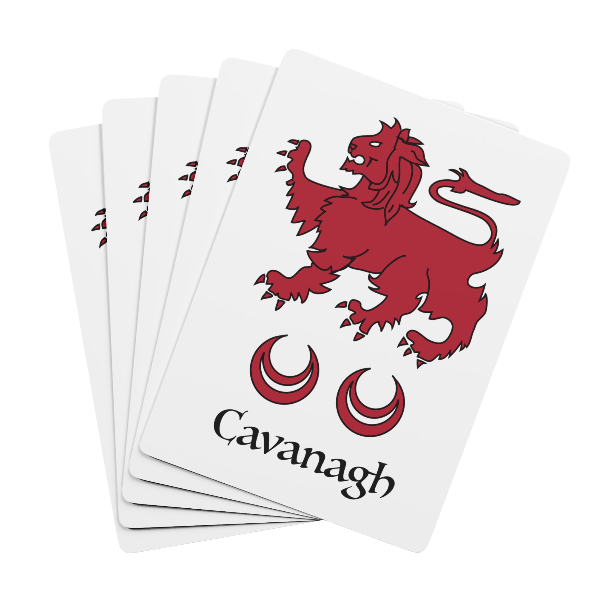 Cavanagh Family Crest Playing Cards